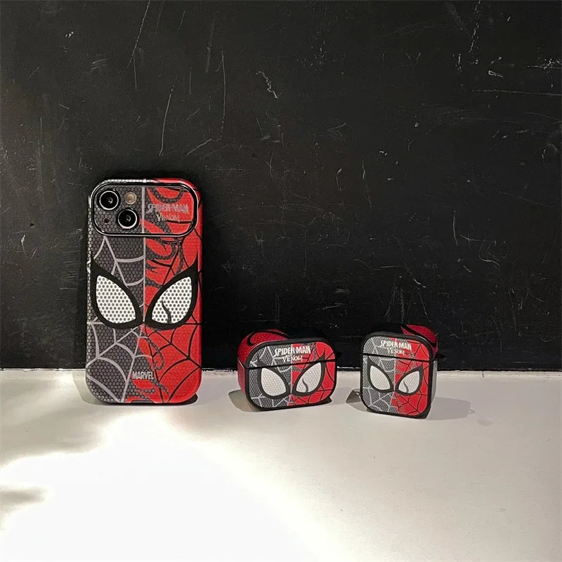 Disney Spiderman For Airpods Pro 2 Case,3D Cartoon For Airpods 3 Case,Protective TPU Leather Earphone Cover For Airpods 1/2/3