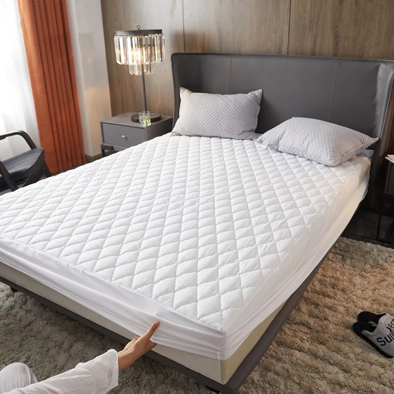 New Waterproof Mattress Cover Topper Washable Bed Cover Thickened Mattress Protector Cover Queen Size Bed Sheet Anti-mites Pad