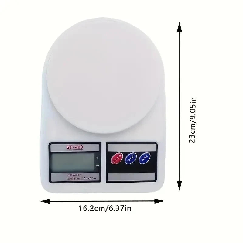 New 5kg/7kg/10kg Electronic Food Scale for Cooking Baking Weighing Measuring Scale Display Digital Kitchen Scale 1g High Precise
