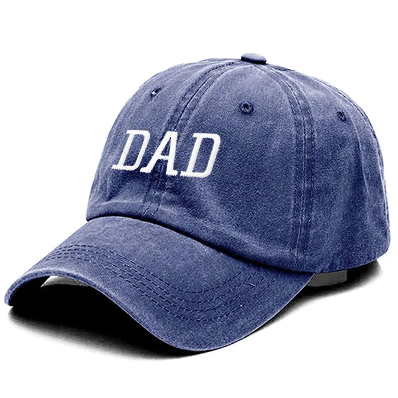 DAD MOM Embroidery Pure Cotton Baseball Cap Fashion Women Men Hat Sport Visors Snapback Cap Sun Hat Breathable Outdoor Caps