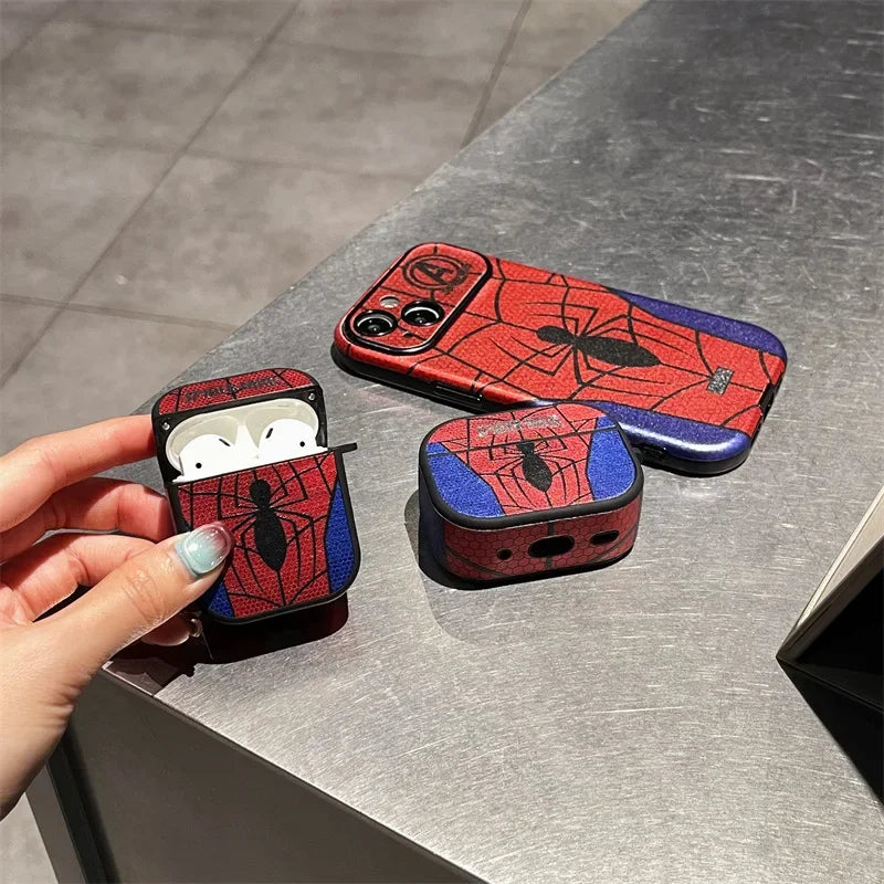 Disney Spiderman For Airpods Pro 2 Case,3D Cartoon For Airpods 3 Case,Protective TPU Leather Earphone Cover For Airpods 1/2/3