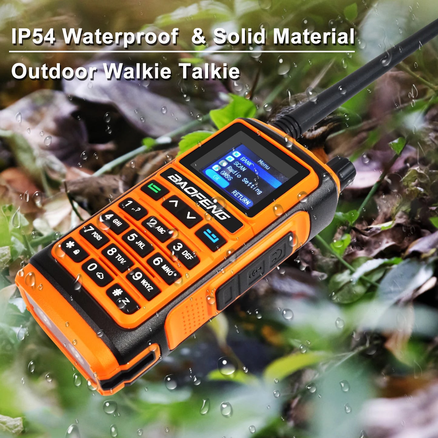 Baofeng UV-17Pro GPS Walkie Talkie 108-136MHz Air Band VHF UHF 200-260MHz 350-355MHz FM Radio Six Bands Freq Copy Waterproof