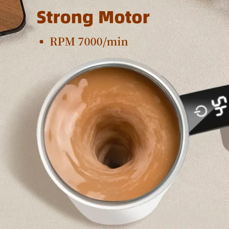 380ML Mini Electric Coffee Self Mixing Mug IP67 Waterproof Food Safe Coffee Mug USB Rechargeable Automatic Magnetic Cup For Tea