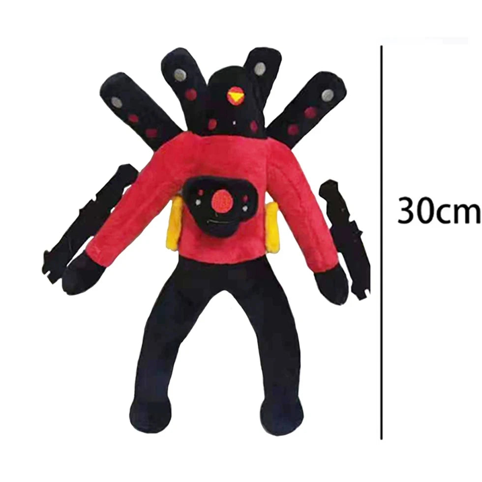 Skibidi Toilet Plush Toys Horror Game Speakerman Camera TV Man Cartoon Plushie Stuffed Doll Kids Birthday Halloween Cosplay Gift