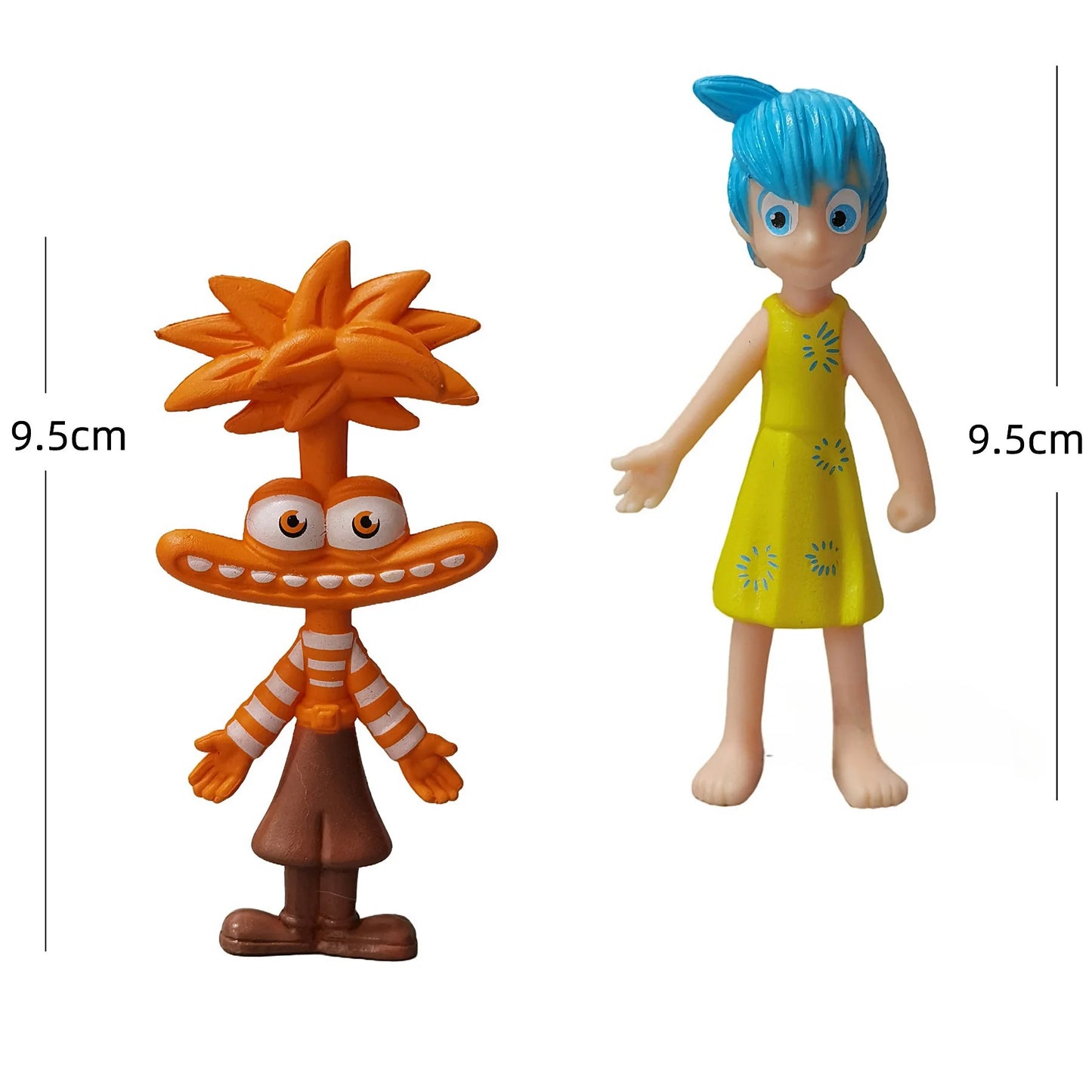 New Inside Out 2 Action Figure Toy Cartoon Movie Joy Anxiety Anger Sadness Disgust Fear Model Doll Figurines Kids Gift