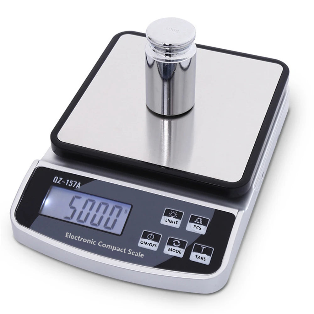 15KG/10KG/3KG Electronic Kitchen Scale Precision Digital Food Scale Household BBQ Baking Balance USB Charging Smart Coffee Scale