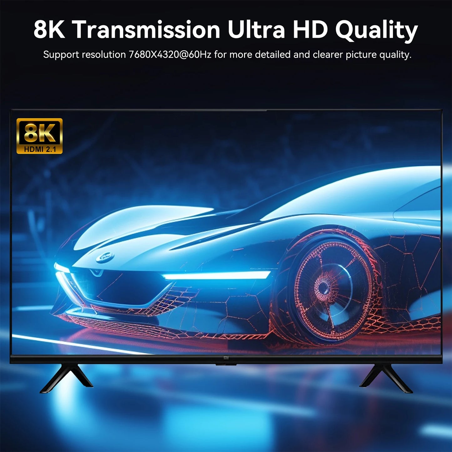 FDBRO USB Type C to HDMI 2.1 Cable Adapter 8K@60Hz,4K@60Hz 6FT Aluminum Type-C to HDMI Braided Cord for Laptop Tablet Galaxy S24