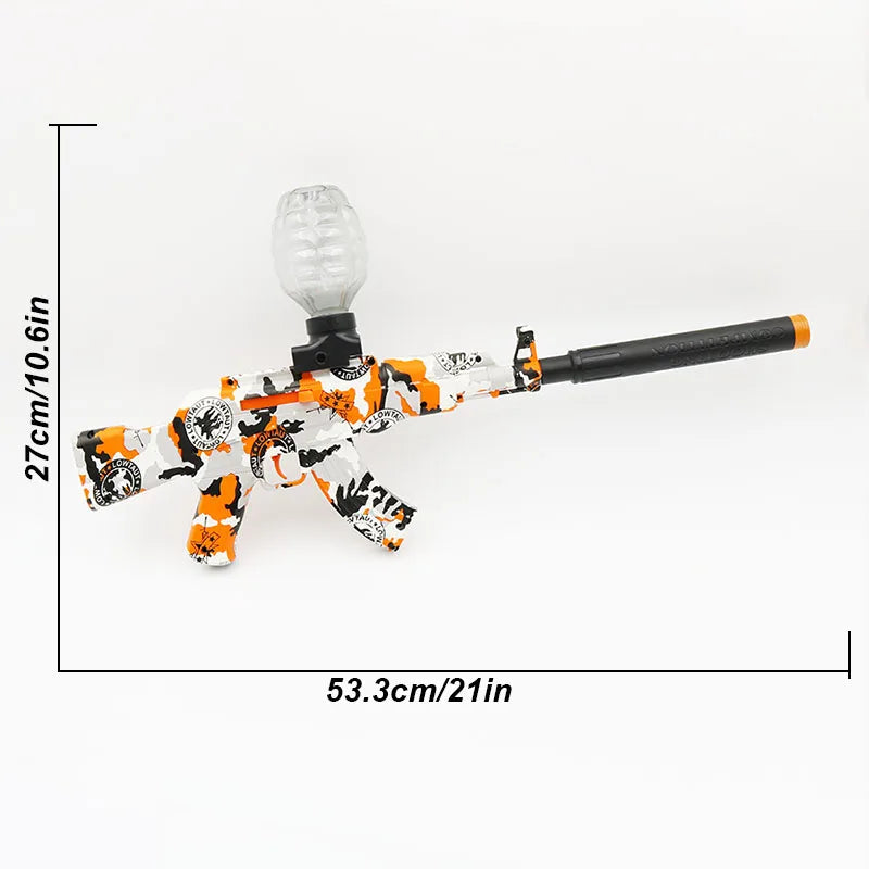 Electric gel ball explosion toy, manual/automatic eco-friendly splatter ball blaster, Christmas and New Year gifts.