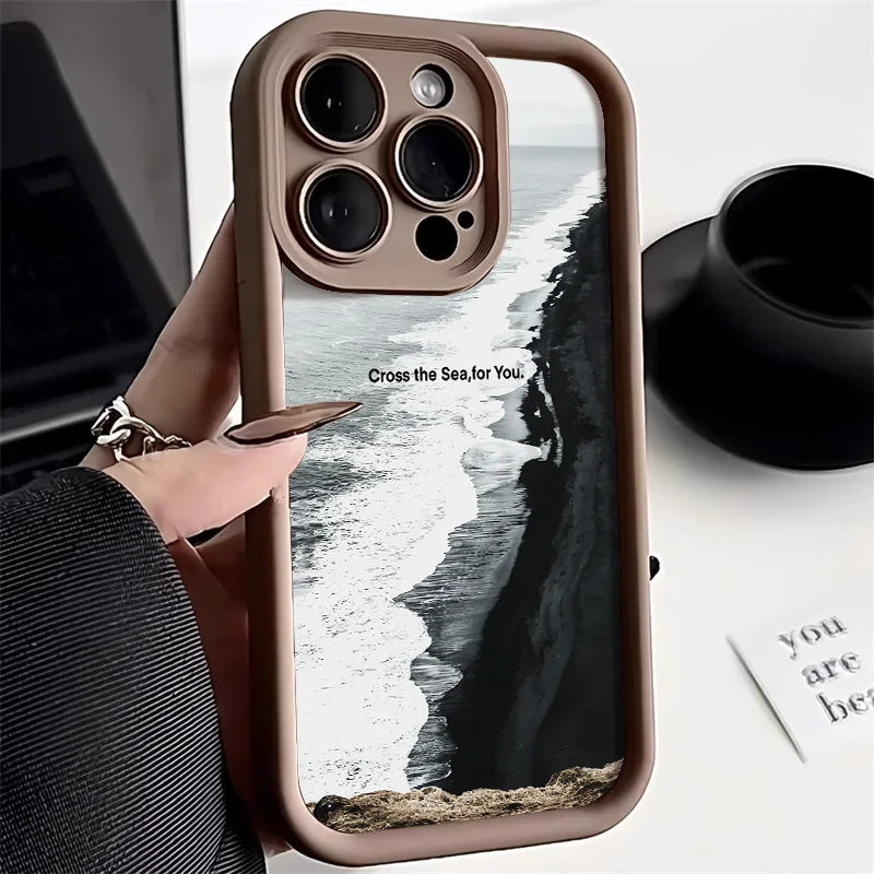 Soft Candy Liquid Silicone Phone Case For iPhone 15 Pro Case for iPhone 11 13 16 Pro 12 14 Pro Max XR XS 7 8 SE Shockproof Cover