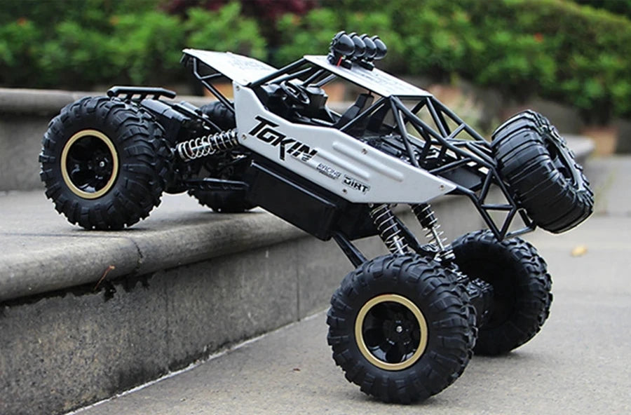 4WD Remote Control Off Road RC Car Radio Climbing Super Alloy Truck Buggy 4x4 RTR Vehicle Electric Toy for Children Kid Gift