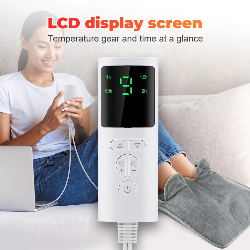 Electric Heating Pad Foot Warmer Soft Plush Washable Portable Winter Heater Thermal Blanket Hand Foot Warming Mat For Bed Sofa