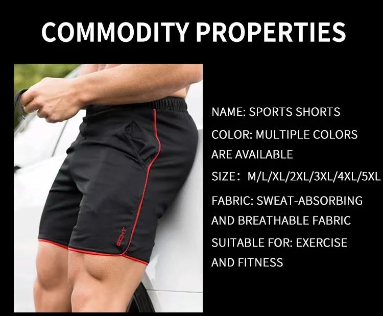 Quick drying sports shorts for men's summer slim casual American training shorts with a three piece basketball running fitness s