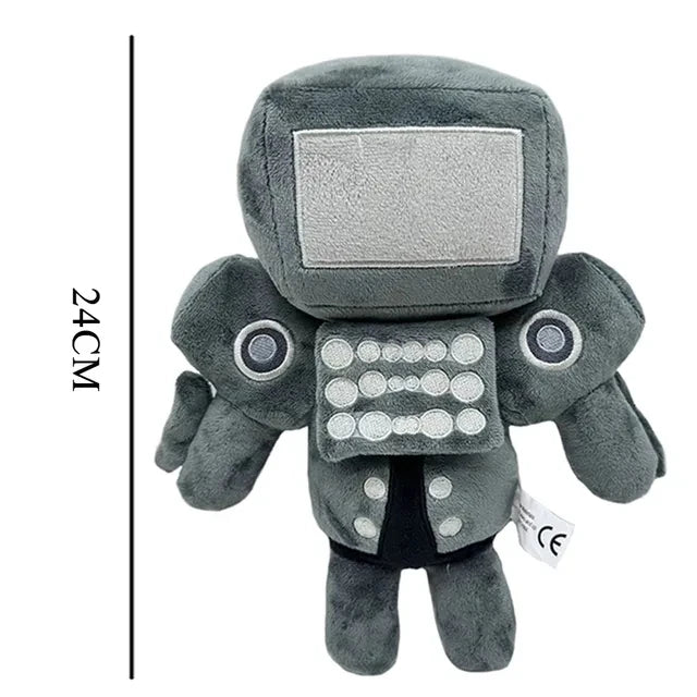Skibidi Toilet Plush Toys Horror Game Speakerman Camera TV Man Cartoon Plushie Stuffed Doll Kids Birthday Halloween Cosplay Gift