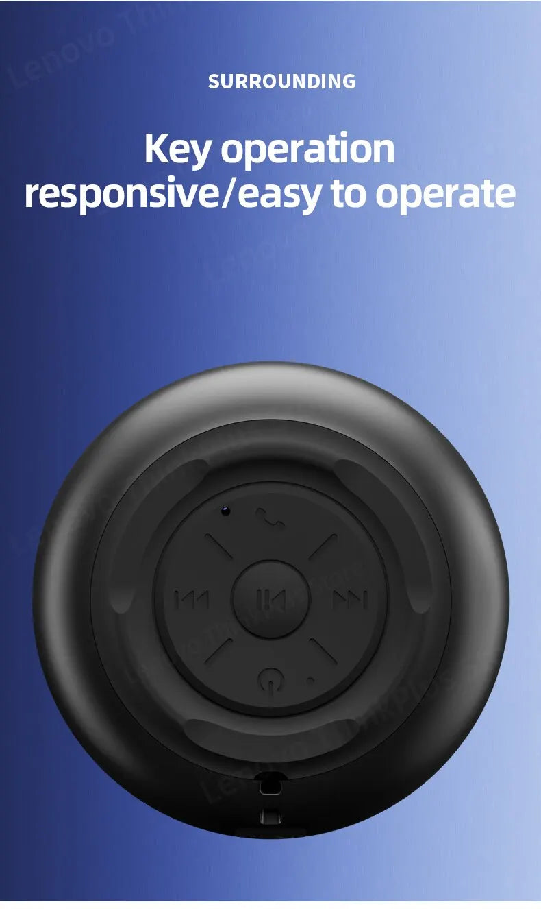 Original Lenovo K30 Portable Hifi Bluetooth Wireless Speaker Waterproof USB Outdoor Loudspeaker Music Surround Bass Box Mic