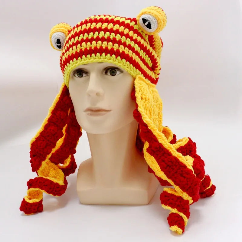 Hat Unisex Cthulhu Style Adult Party Funny Octopus Headgear Creative Holiday Gift Tricky Woolen Hat