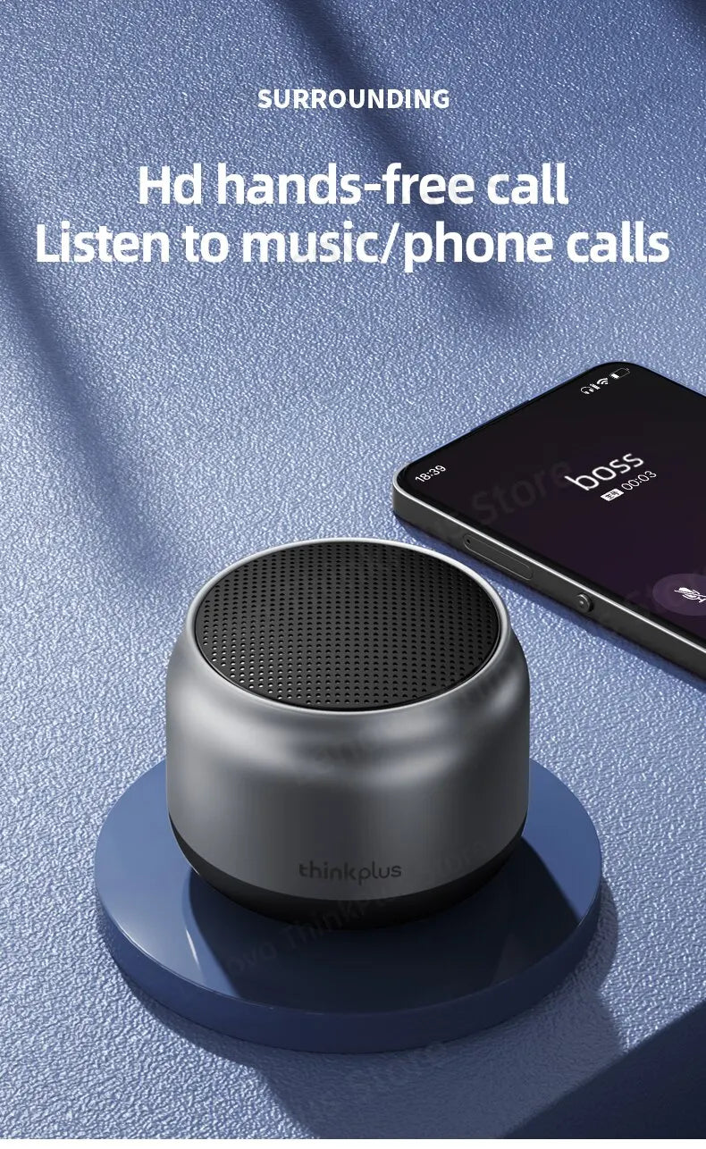 Original Lenovo K30 Portable Hifi Bluetooth Wireless Speaker Waterproof USB Outdoor Loudspeaker Music Surround Bass Box Mic