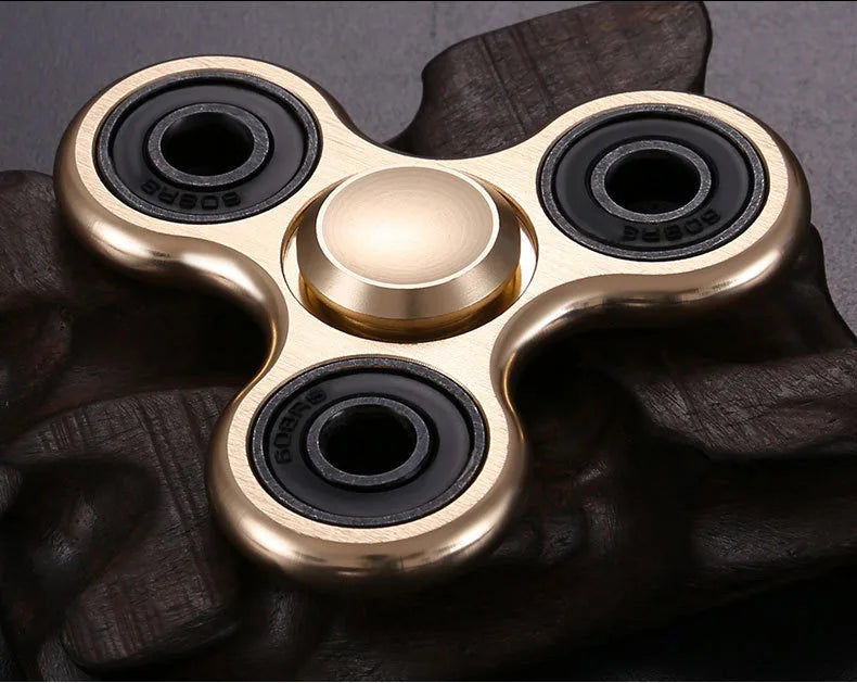 Fidget Finger Spinner Alloy Metal Hand Spinners Stress Relief Decompression Toys For Kids Adults Funny Gifts