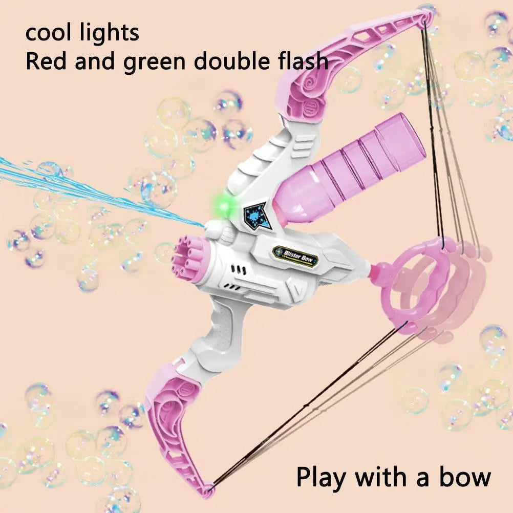 69Holes Rocket Bubble Gun ，Automatic Bubbles Machine Gun Launcher Shape Blower Soap Toys For Kid Bubble Machine Party Supplies