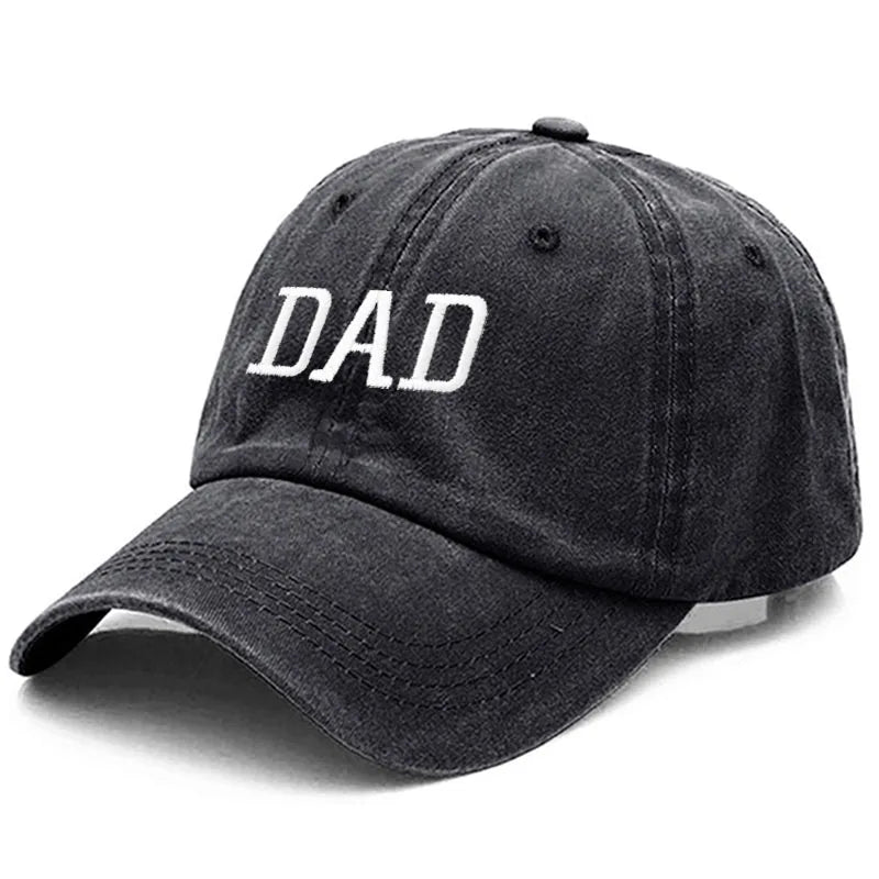 DAD MOM Embroidery Pure Cotton Baseball Cap Fashion Women Men Hat Sport Visors Snapback Cap Sun Hat Breathable Outdoor Caps