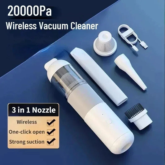 New Car Vacuum Cleaner Portable Mini Handheld Vacuum Cleaner Smart Home Car Dual-purpose Mi Wireless 20000PA Dust Catcher