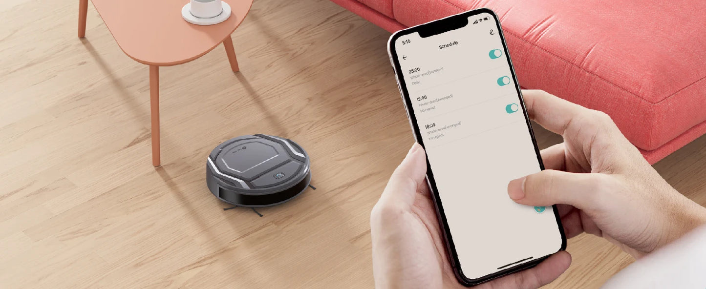 Lefant M210 Pro Robot Vacuum Cleaner with 2200Pa Suction,WiFi/Alexa/APP/Bluetooth,Schedule Cleaning,Self-Charging,Smart for Home