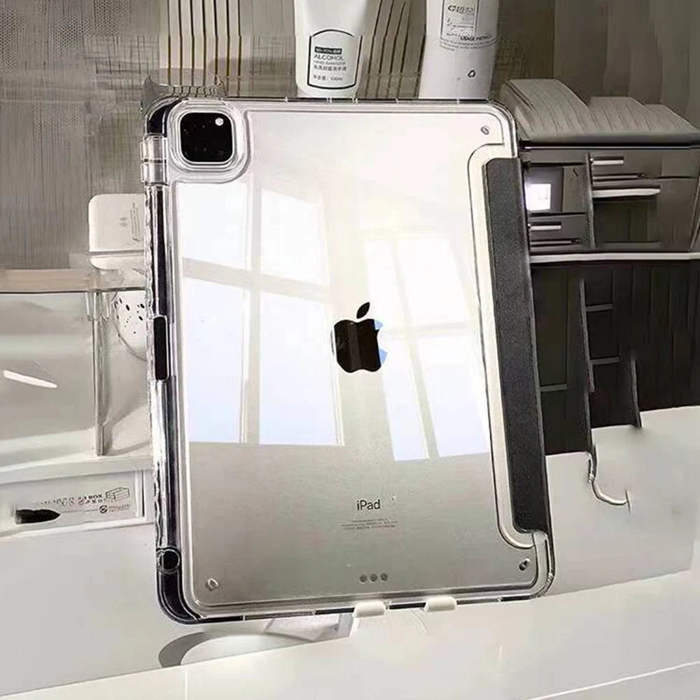 For 2024 iPad Pro 11 iPad 10th Generation iPad 10.2 7 8th  9th  Cover Gen  iPad Air6 4 5 10.9 13in 12.9 M2 M4 Pencil Holder Case