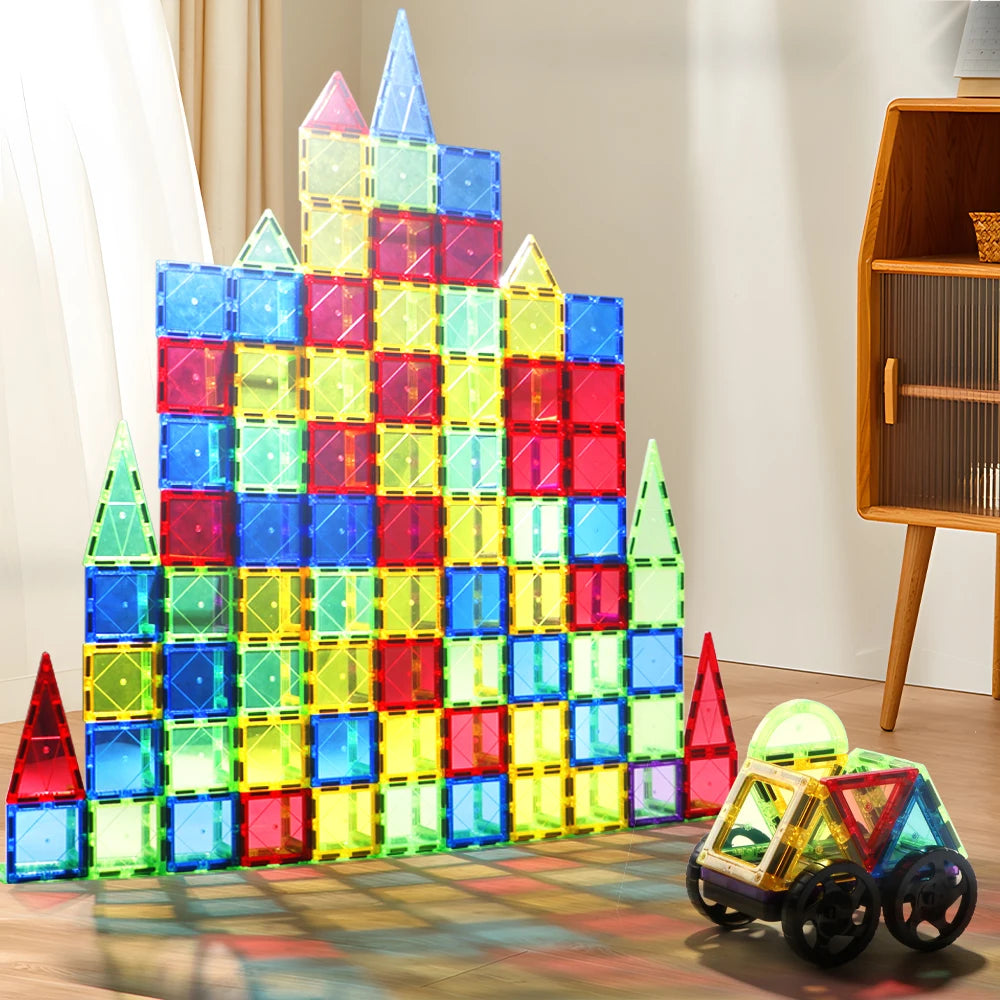 Romboss Magnetic Designer Construction Set Plastic Magnetic Sheet Construction Building Puzzle Boys Girls Children Toys Gifts
