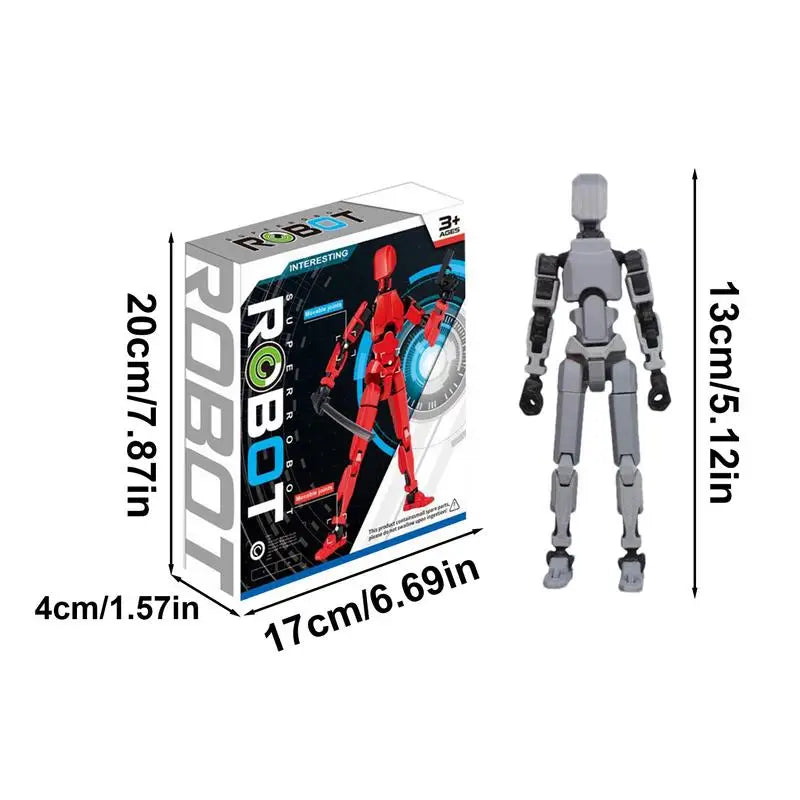 Multi Jointed Action Figures Articulated Figure Robot Action Figure Movable Mechanical Toy Unique Collectibles Figures Full Body