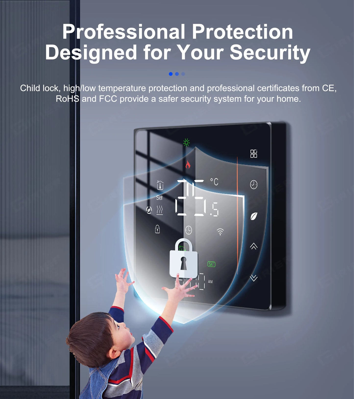 GIRIER Tuya Smart WiFi Thermostat for Water/Electric Heating/Gas Water Boiler Temperature Controller Works with Alexa Hey Google