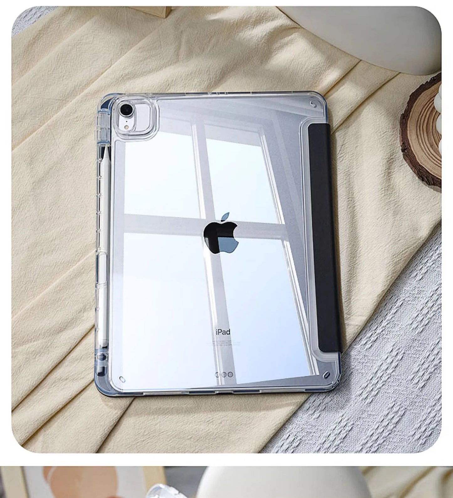 For 2024 iPad Pro 11 iPad 10th Generation iPad 10.2 7 8th  9th  Cover Gen  iPad Air6 4 5 10.9 13in 12.9 M2 M4 Pencil Holder Case