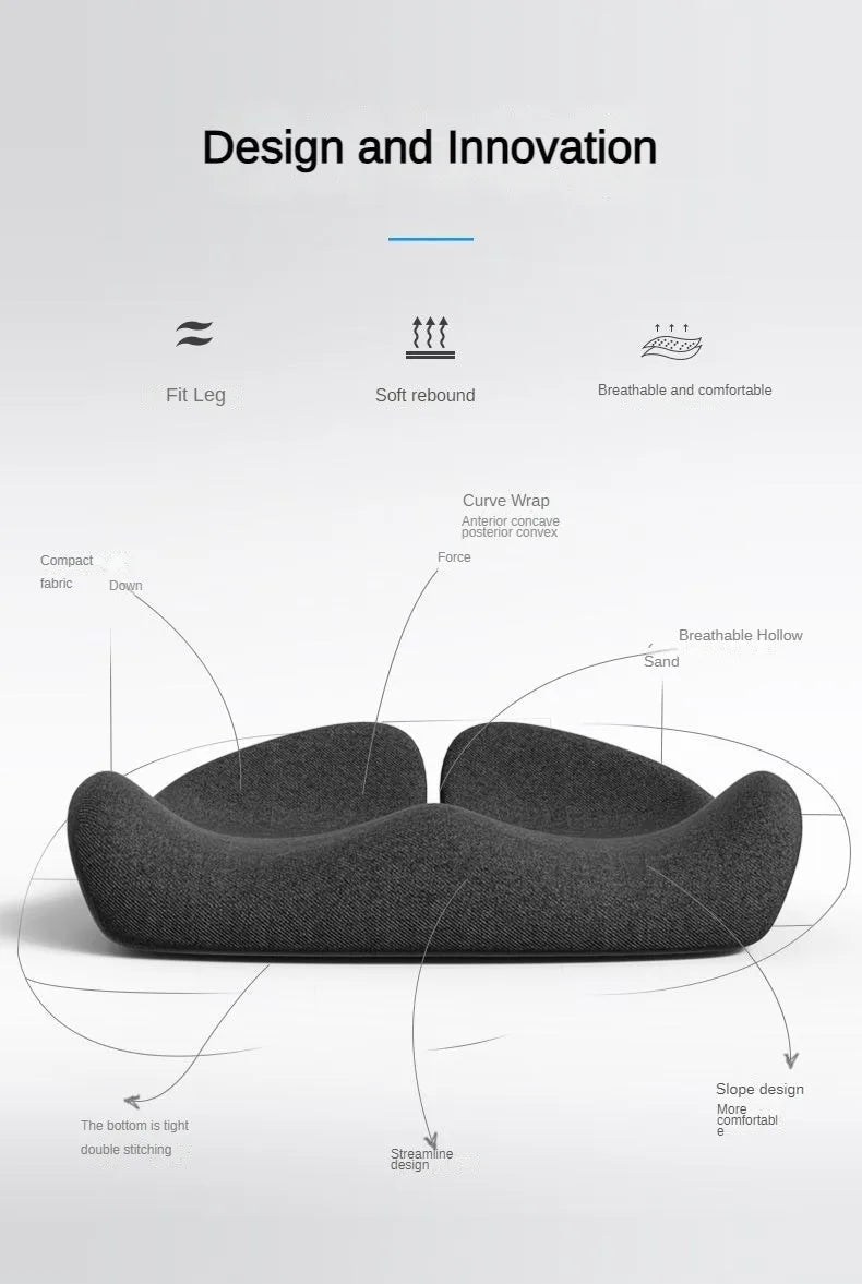 New Tailbone Sciatica Back Pain Relief Comfort Office Chair Car Seat Cushion Non-Slip Orthopedic Memory Foam Coccyx Cushion