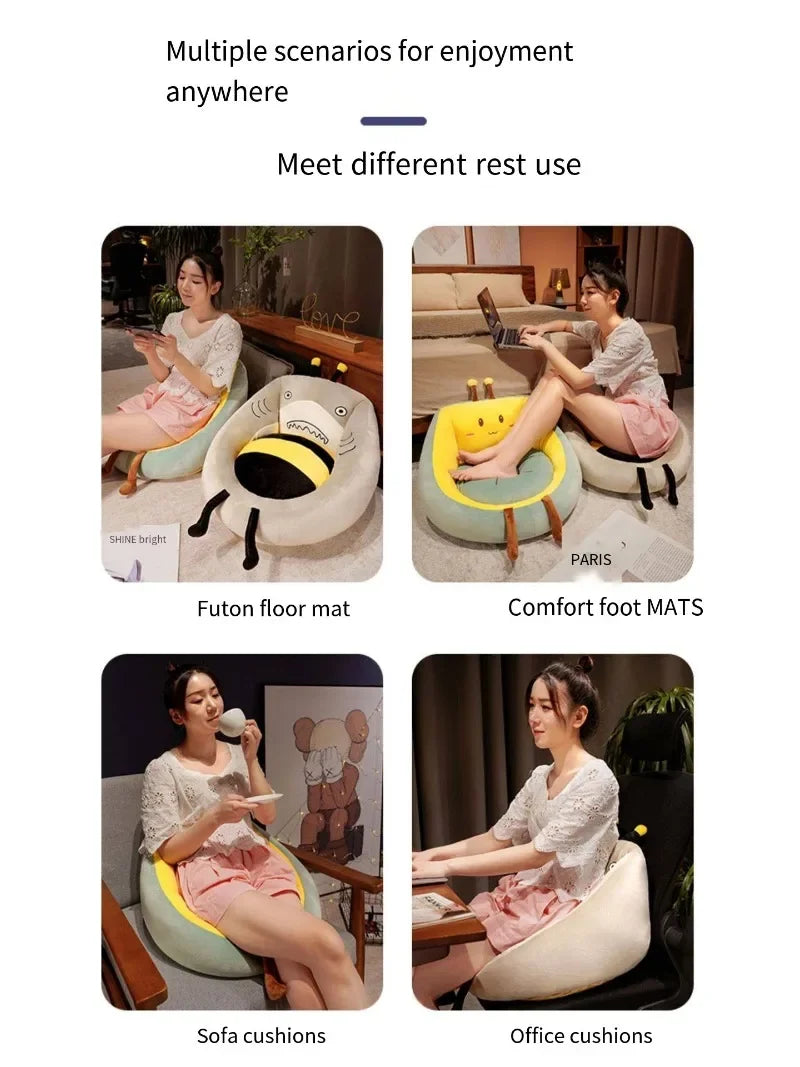 45x30cm Cartoon Animal Solid Cushion Cotton Soft Pack Office Use Household Car Garden Sunshine Lounge Cushions Cute Pillow