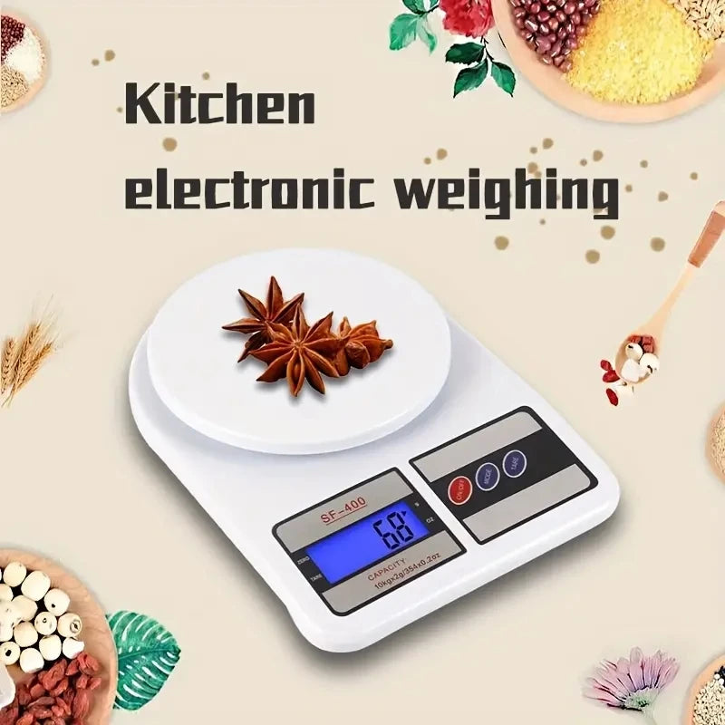 New 5kg/7kg/10kg Electronic Food Scale for Cooking Baking Weighing Measuring Scale Display Digital Kitchen Scale 1g High Precise