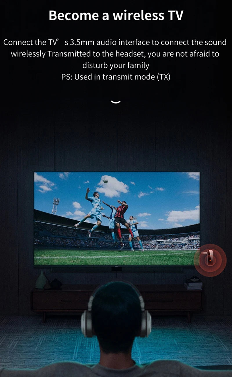 Bluetooth 5.0 Audio Receiver Transmitter Hansfree Call 3.5mm AUX Jack RCA USB Dongle Stereo Wireless Adapter For TV PC Car Kit