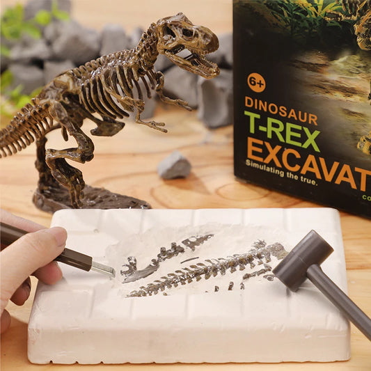 Jurassic World Kids Dinosaur Toy DIY Fossil Archaeology Excavation Kit Skeletons Dig Stem Science Educational Toys for Children