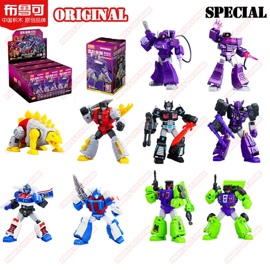 Original Transformers 40th Animation Movies Peripheral Toys Shockwave Q-Version Movable Model Figure Collection Galaxy Vol.4