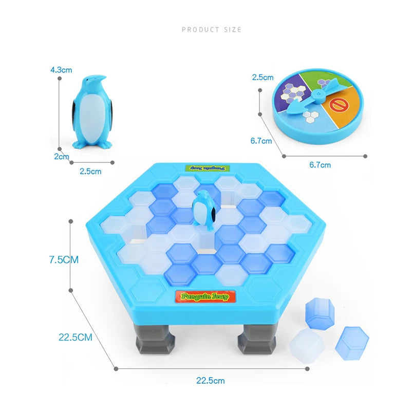 Kids Save Penguin Ice Block Breaker Trap Toys Funny Parent Children Kids Table Game Kids Adult Toy Stress Reliever Decor