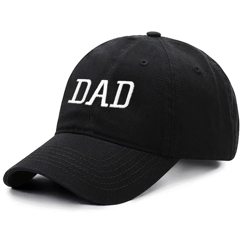 DAD MOM Embroidery Pure Cotton Baseball Cap Fashion Women Men Hat Sport Visors Snapback Cap Sun Hat Breathable Outdoor Caps