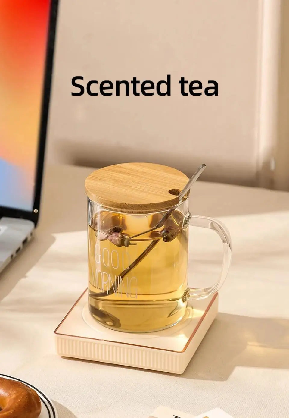 Cup Heater Mug Warmer Electric Hot Plate 55C Thermostatic Heating Pad Warm Coaster For Coffee Milk Tea Friends Gift 110V/220V