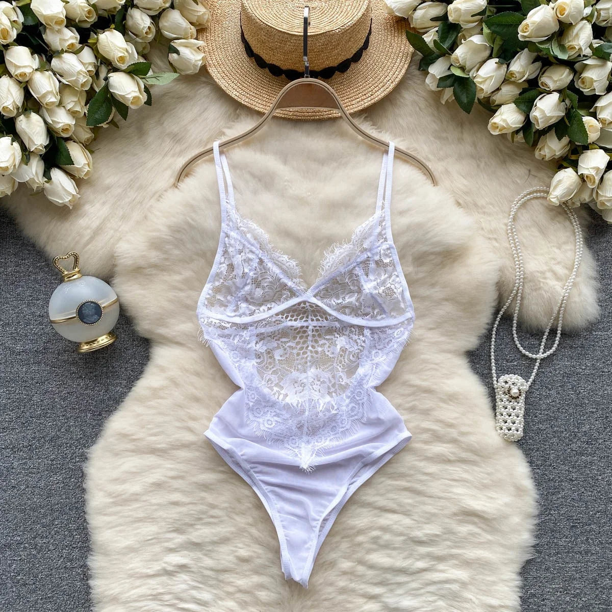 Japanese Sexy Print Kimono Slim Fit V-Neck Nightgown Loose Petal Sleeves Women's Erotic Lingerie Mini Irregular Patchwork Dress