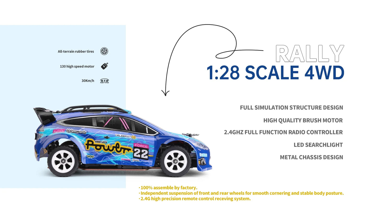 WLtoys 1:28 284010 284161 2.4G Racing Mini RC Car 30KM/H 4WD Electric High Speed Remote Control Drift Toys for Children Gifts