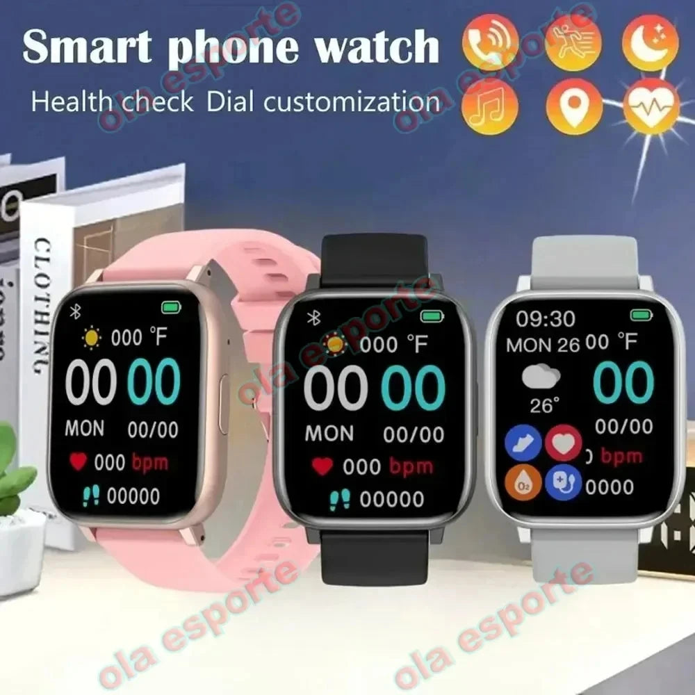 Smart Watch 2024 Bluetooth Call Sleep Heart Rate Health Monitoring GPS Watches for Men Women Sport Fitness Waterproof Smartwatch