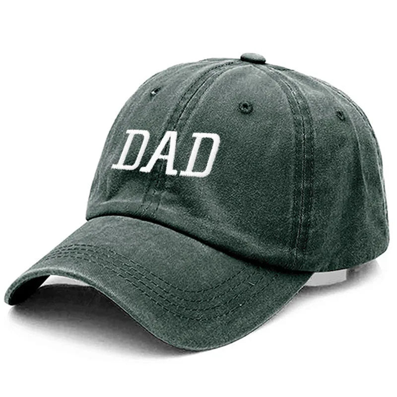 DAD MOM Embroidery Pure Cotton Baseball Cap Fashion Women Men Hat Sport Visors Snapback Cap Sun Hat Breathable Outdoor Caps