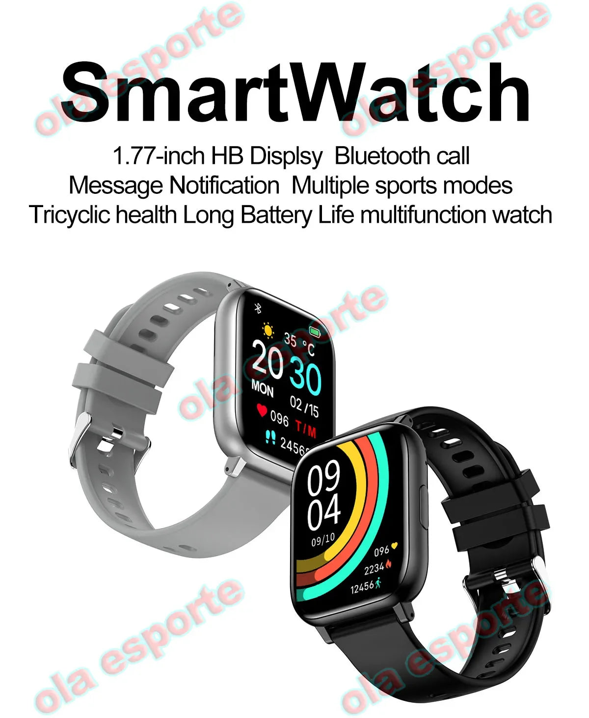 Smart Watch 2024 Bluetooth Call Sleep Heart Rate Health Monitoring GPS Watches for Men Women Sport Fitness Waterproof Smartwatch