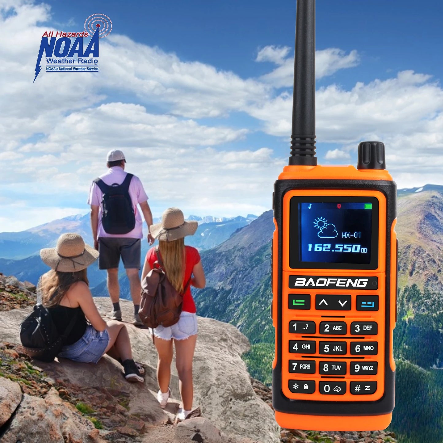Baofeng UV-17Pro GPS Walkie Talkie 108-136MHz Air Band VHF UHF 200-260MHz 350-355MHz FM Radio Six Bands Freq Copy Waterproof