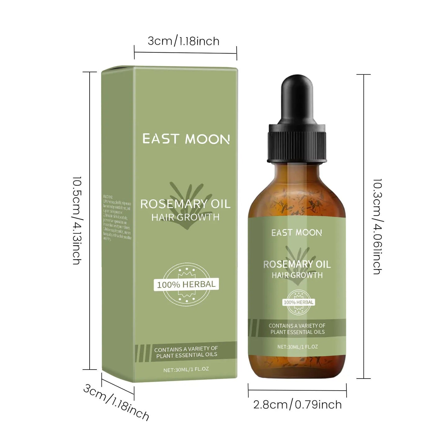 Rosemary Hair Growth Oil Scalp Massage Essential Nourishing Prevent Baldness Repairing Damaged Strengthen Roots Hair Care Serum