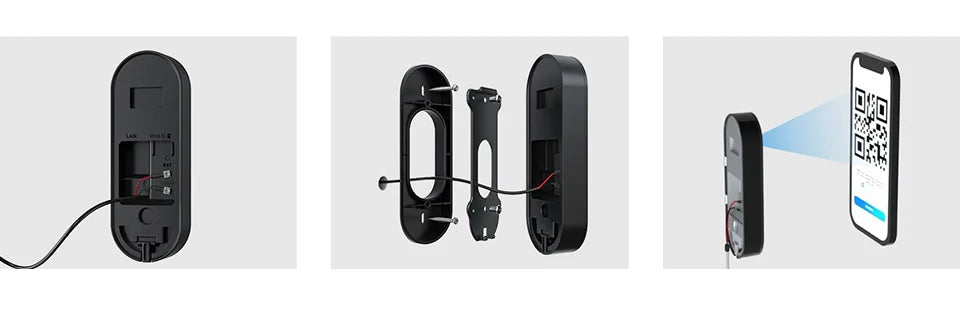 Reolink 2K+ WiFi Video Doorbell Smart Outdoor Home Video Intercom Human Detection Wired PoE Door Bell with Chime Support Alexa