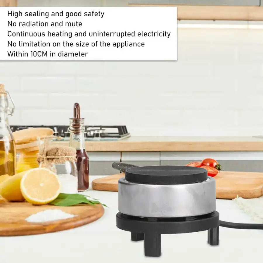 300W Mini Electric Stove Iron Hot Plate Tea Coffee Pot Warmer Heater for Home Office Dormitory Teapot Cup Warmer CN Plug 220V