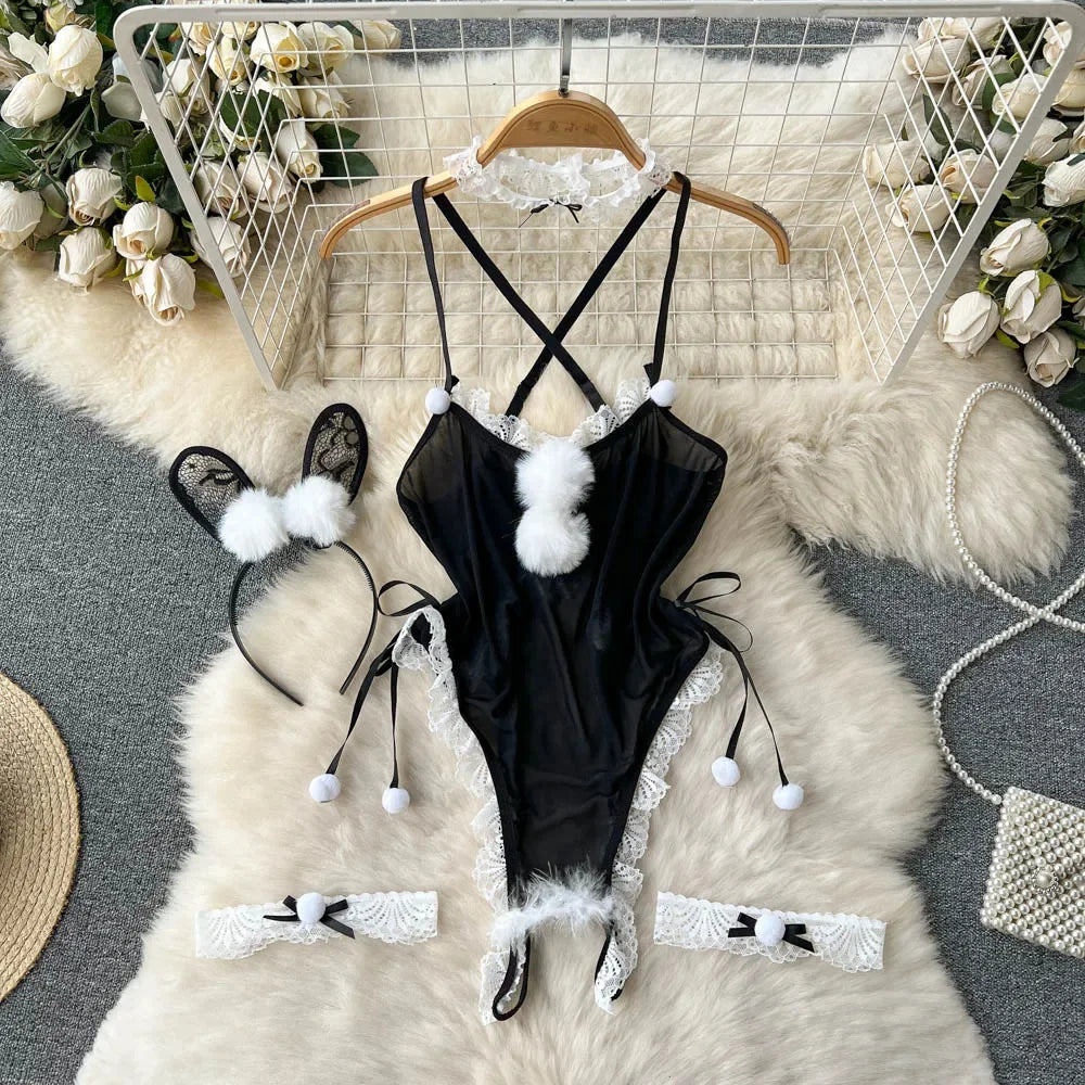 Christmas Sexy Night Dress Hotsweet Women's Dress Plush Splice Slim Bodycone Red Dress Cross Strap Halter Neck Party Short Dress
